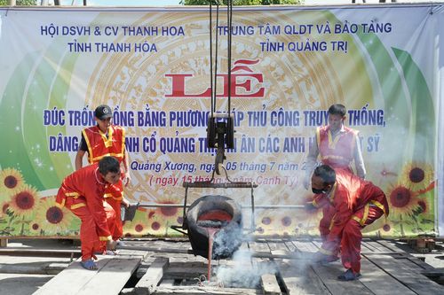 Đúc Trống đồng dâng Thành cổ Quảng Trị