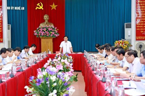 Ban Thường vụ Tỉnh ủy duyệt Đại hội đại biểu Đảng bộ thị xã Thái Hòa nhiệm kỳ 2020 - 2025