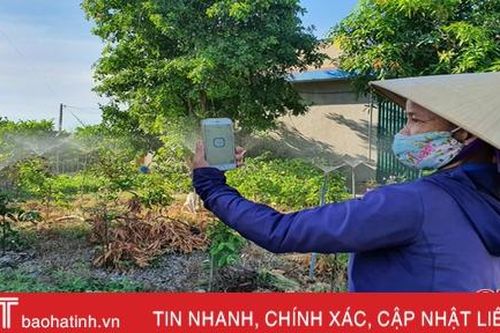 Nông dân Hà Tĩnh tưới cây... bằng smartphone!