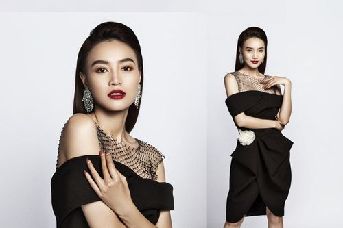 Lần đầu lấn sân thời trang, Ninh Dương Lan Ngọc diện đầm đen đầy kiêu sa, tuyển model