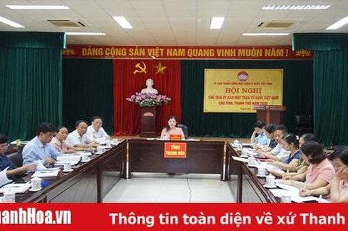 Hội nghị Chủ tịch Ủy ban MTTQ Việt Nam các tỉnh, thành phố năm 2020