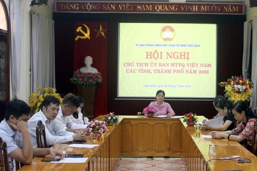 Hội nghị Chủ tịch Ủy ban MTTQ Việt Nam các tỉnh, thành phố năm 2020