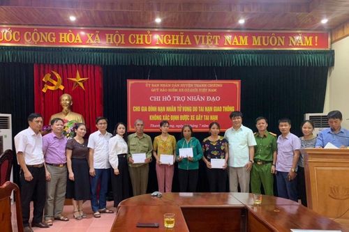 Chi hỗ trợ nhân đạo cho nạn nhân TNGT tại Nghệ An