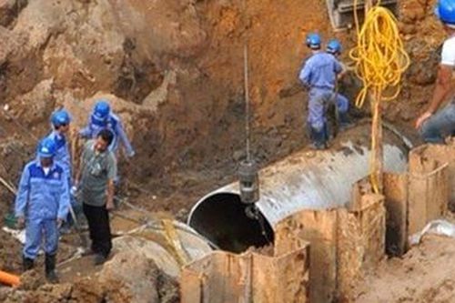 Đường ống nước sạch sông Đà gặp sự cố lần thứ 22