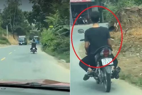 Phạt hơn 8 triệu đồng 'quái xế' lái xe máy buông cả 2 tay, đánh võng trên đường