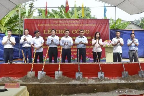 EVN tài trợ xây dựng Điểm trường mầm non Lập Binh