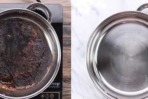 Không cần cọ rửa, chảo cháy khét, bám đen đến mấy cũng sạch bong, sáng bóng nhờ cách cực dễ này