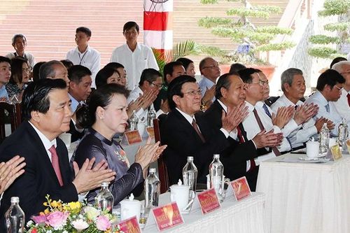 Chủ tịch Quốc hội Nguyễn Thị Kim Ngân dự Lễ kỷ niệm 110 năm Ngày sinh đồng chí Nguyễn Hữu Thọ