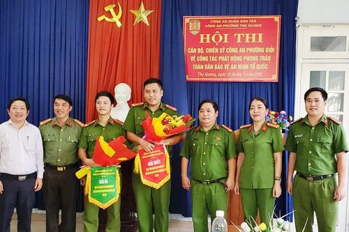 Sôi nổi hội thi Chiến sĩ công an phường giỏi
