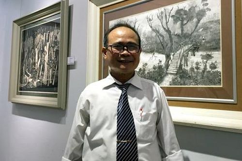 Trần Văn Quân 'chìm đắm' trong nghệ thuật đồ họa