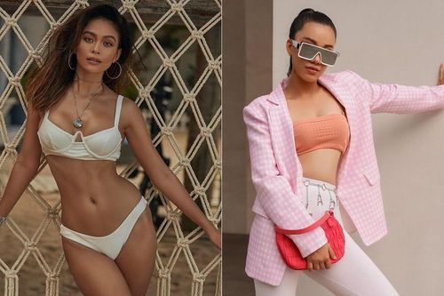 Mâu Thủy bốc lửa với bikini, Kim Duyên khoe eo thon táo bạo trên phố