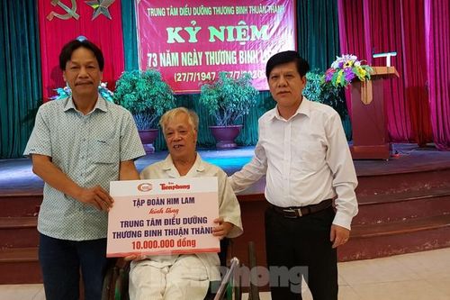 Tập đoàn Himlam tặng quà thương binh tại tỉnh Bắc Ninh, Bắc Giang