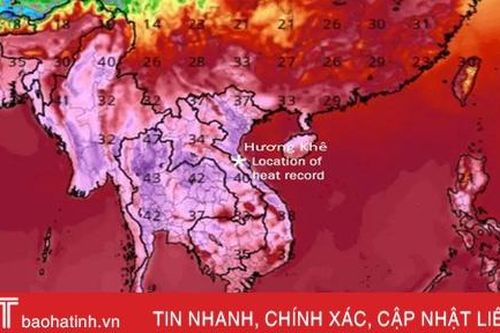 Hà Tĩnh tiếp tục chuỗi ngày nắng nóng gay gắt, Hương Khê gần 41 độ