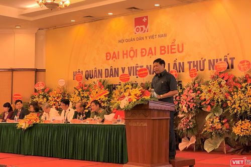 Nguyên Bộ trưởng Bộ Y tế Nguyễn Quốc Triệu được bầu làm Chủ tịch danh dự Hội Quân dân y Việt Nam