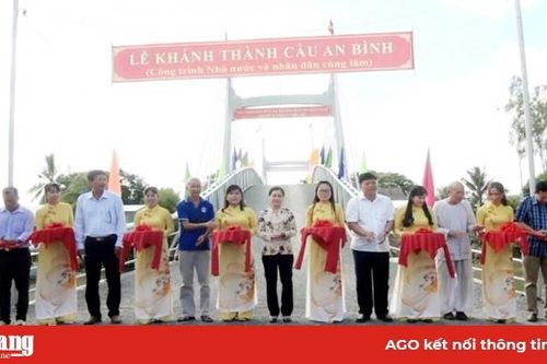 Châu Thành khánh thành cầu An Bình