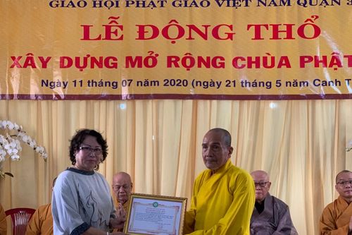 Chùa Phật Đà động thổ xây dựng mở rộng