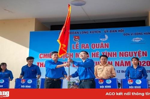 Ra quân Chiến dịch 'Mùa hè tình nguyện' TP. Long Xuyên năm 2020