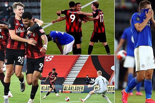 Bournemouth 4-1 Leicester: Thua sốc, Leicester sắp bị MU đá khỏi Top 4
