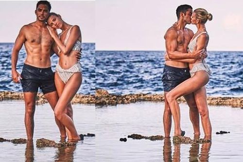 Siêu mẫu Devon Windsor dáng đẹp như tạc tượng, đắm đuối hôn chồng ở biển