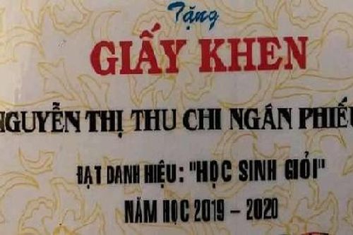 Cái tên đặc biệt của nữ sinh in trên tấm giấy khen 'học sinh giỏi' khiến CĐM tranh cãi