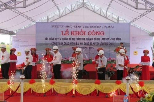 Thanh Hóa: Khởi công tuyến đường từ thị trấn Thọ Xuân đi đô thị Lam Sơn - Sao Vàng