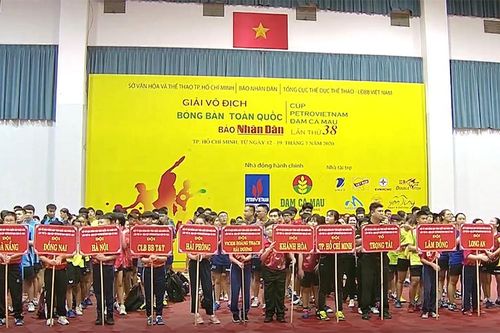 Khai mạc Giải vô địch bóng bàn toàn quốc Báo Nhân Dân năm 2020