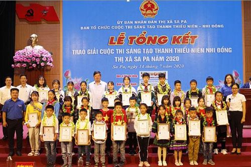 Sa Pa trao giải Cuộc thi Sáng tạo thanh thiếu niên, nhi đồng lần thứ 15, năm 2020