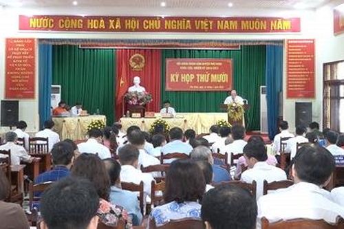 HĐND huyện Phù Ninh khóa XXII tổ chức kỳ họp thứ Mười, nhiệm kỳ 2016 – 2021