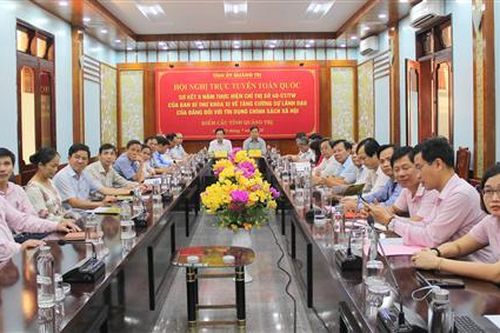 Sơ kết 5 năm thực hiện chỉ thị về tăng cường sự lãnh đạo của Đảng đối với tín dụng chính sách xã hội