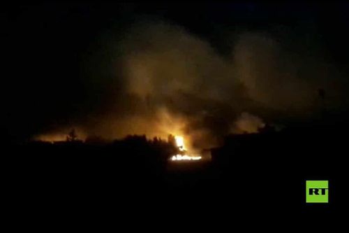 Nổ kho đạn rung chuyển thành phố Đông Bắc Syria