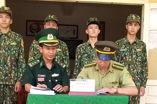 Đồn Biên phòng Mường Lạn giải cứu Vượn Má trắng
