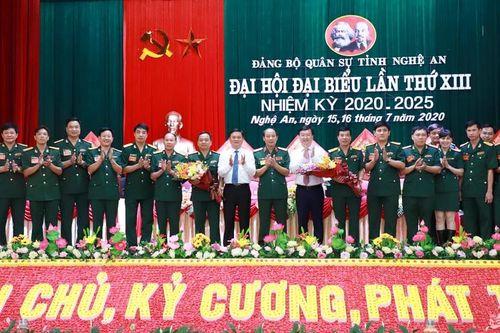Bế mạc Đại hội đại biểu Đảng bộ Quân sự tỉnh Nghệ An lần thứ XIII, nhiệm kỳ 2020 - 2025