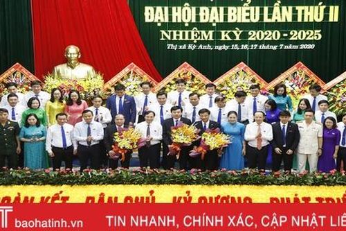 Đại hội Đại biểu Đảng bộ thị xã Kỳ Anh bầu 34 đồng chí vào Ban Chấp hành nhiệm kỳ 2020-2025