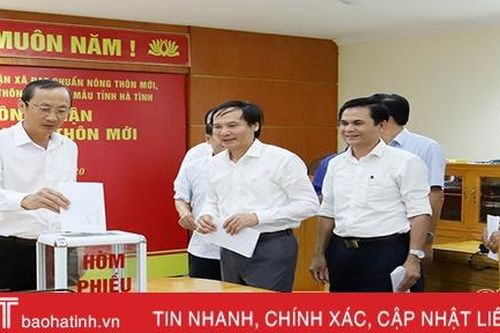 2 xã cuối cùng của Cẩm Xuyên được đề nghị đạt chuẩn nông thôn mới