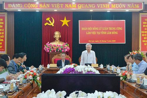 Hội đồng Lý luận Trung ương làm việc với Tỉnh ủy Lâm Đồng