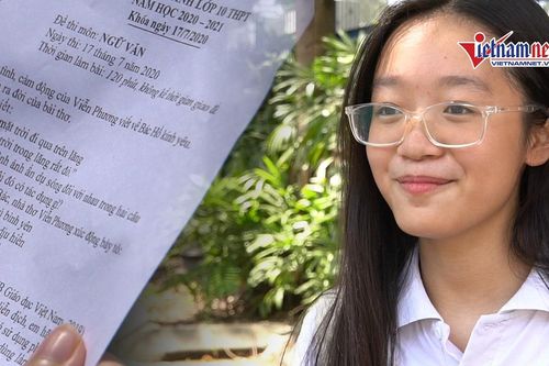 Đề thi Ngữ văn vào lớp 10: Nhiều học sinh Hà Nội 'khen' dễ, tự tin 9 điểm