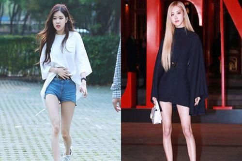 Hình dáng khác biệt của chân Rosé (Black Pink) sau 4 năm debut