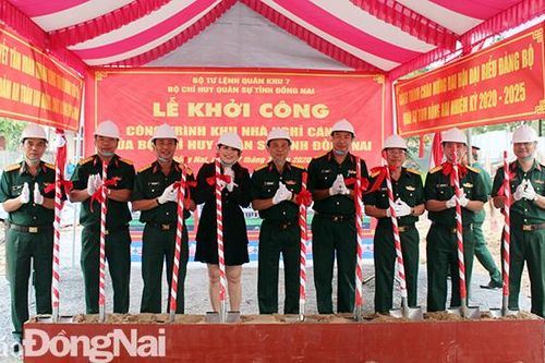 Bộ CHQS tỉnh khởi công công trình nhà ở tập thể trị giá 8,7 tỷ đồng