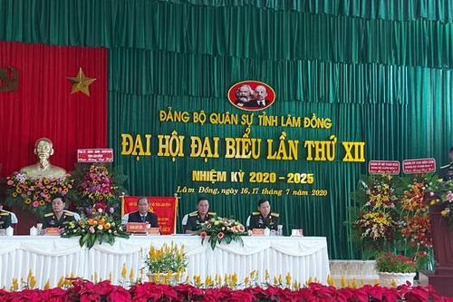 Bầu 13 đồng chí vào Ban Chấp hành Đảng bộ Quân sự tỉnh Lâm Đồng lần thứ XII, nhiệm kỳ 2020 - 2025