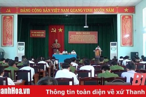 Thị xã Nghi Sơn tăng cường công tác đảm bảo an ninh trật tự trên địa bàn