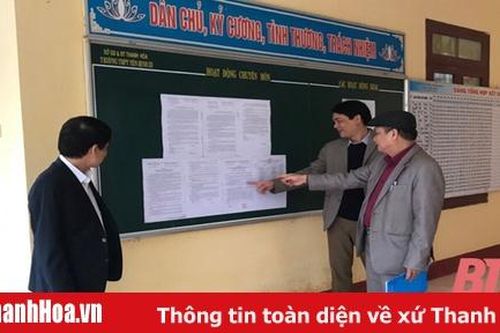 Từ công tác thanh, kiểm tra đến nâng cao chất lượng giáo dục