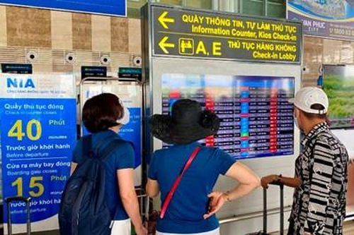 Chuyển đổi hình thức thông tin chuyến bay tại sân bay Nội Bài từ ngày 30-7