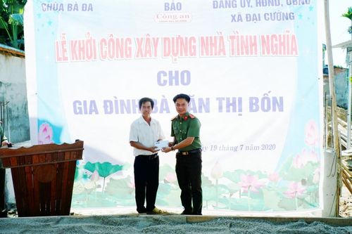 Báo Công an TP Đà Nẵng xây dựng nhà tình nghĩa cho gia đình liệt sĩ