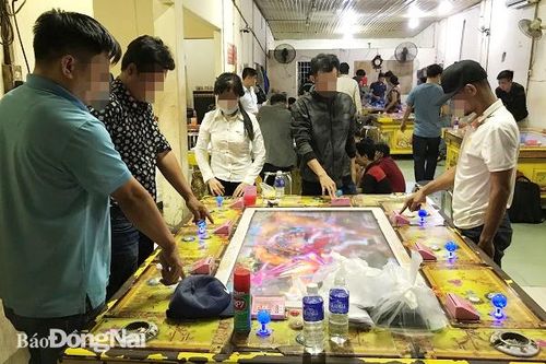 Triệt phá tụ điểm đánh bạc núp bóng game bắn cá