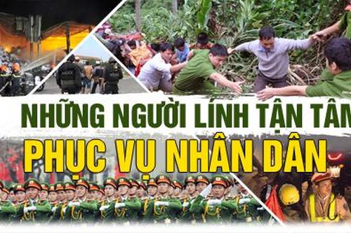 Những người lính tận tâm phục vụ nhân dân