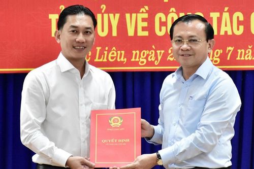 Thư ký Bí thư Bạc Liêu làm Phó trưởng ban Tổ chức Tỉnh ủy