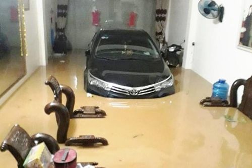 Mưa lớn gây ngập ở Lào Cai