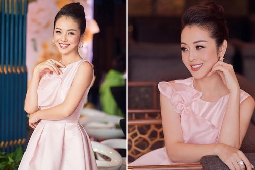 Jennifer Phạm tăng 4kg vẫn xinh đẹp rạng rỡ với đầm hồng công chúa khi làm MC
