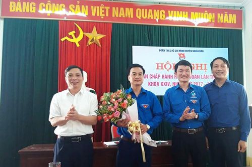 Bầu tân Bí thư huyện đoàn Nghĩa Đàn nhiệm kỳ 2017 - 2022