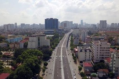 'Bay' dọc tuyến đường vành đai 2 Hà Nội trên cao trước ngày thông xe